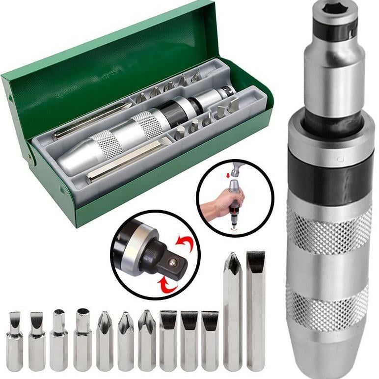 🔧 13PCS Heavy-Duty Impact Driver Set – CR-V Steel | Anti-Rust | Professional Grade