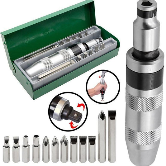 🔧 13PCS Heavy-Duty Impact Driver Set – CR-V Steel | Anti-Rust | Professional Grade