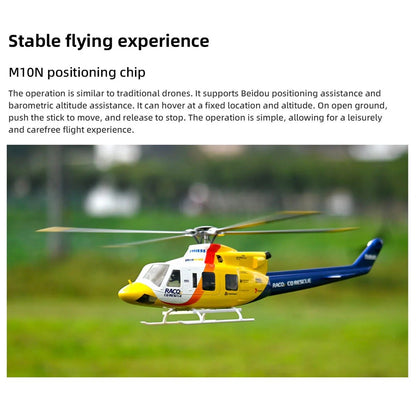 FLYWING BELL-412 V4 470-Class RC Military Helicopter – 2.4G 6CH