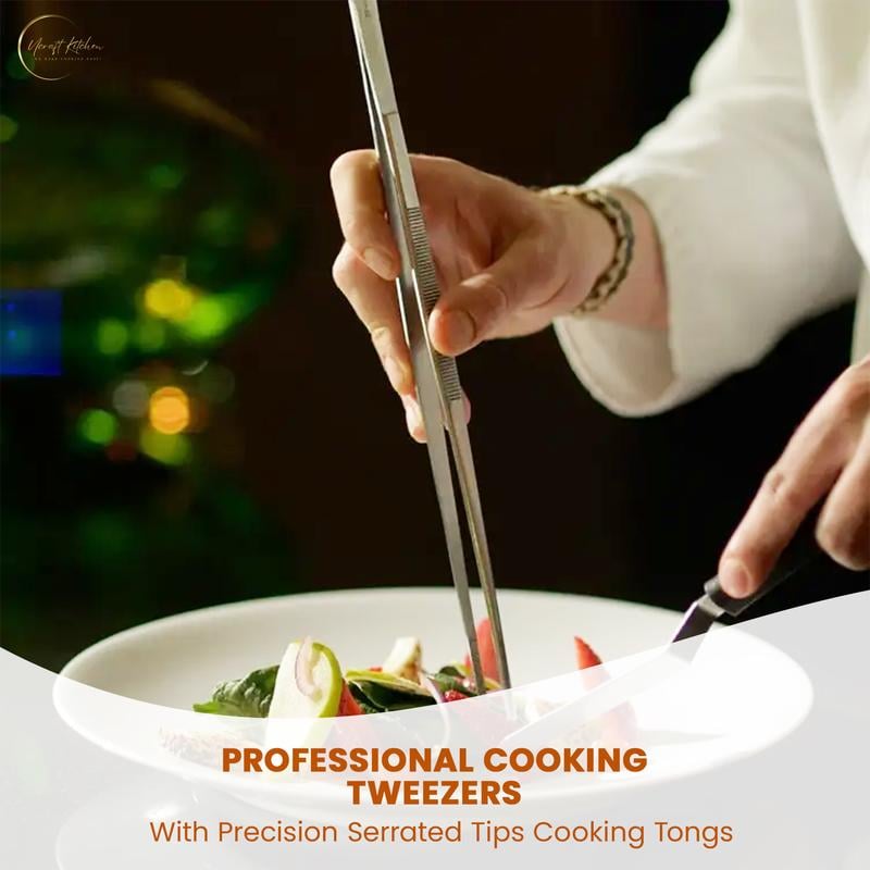 🔥Kitchen Essentials- Non-Slip Kitchen Tweezers – 2 PCS
