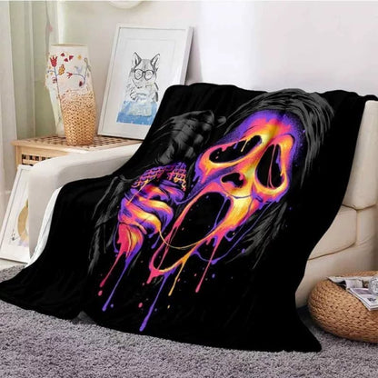 Horror Blanket Movie Ghost Throw Blanket for All Season