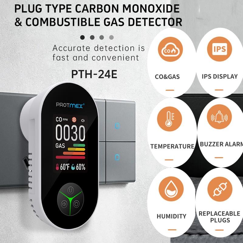 💥LAST DAY SALE 49% OFF-Portable Carbon Monoxide Detectors & Natural Gas Detector Plug in