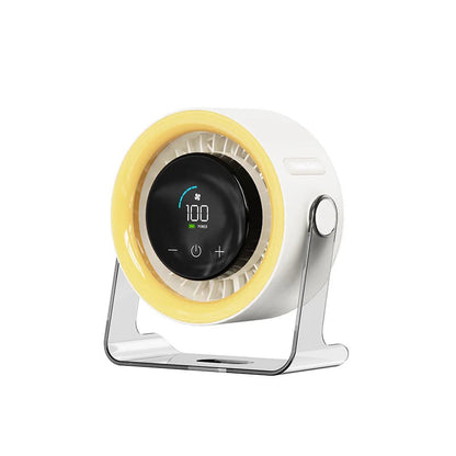 Coolhill fan Desktop Fan, Turbo Table Fan for office, 100-Speed Digital Display, Low Noise,Rechargeable Battery