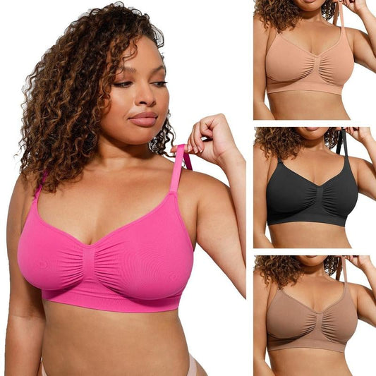 🎁Women's Wireless Sculpt Bra Comfort Bralettes No Underwire Unlined Cami Bra Seamless Tshirt Bras