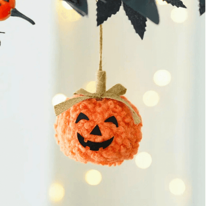 Whimsy Handcrafted Halloween Pumpkin Puff Charms
