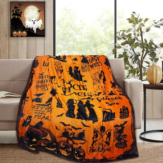Movie Witch Blanket Halloween Throw Blankets
