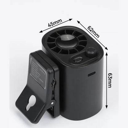 ❄️2025 New Car Clip Fan with LED Display[360° Rotatable 100 Speed Wind 12V USB Rechargeable 1800mAh  Low Noise Mini Fan Clamp Anywhere]