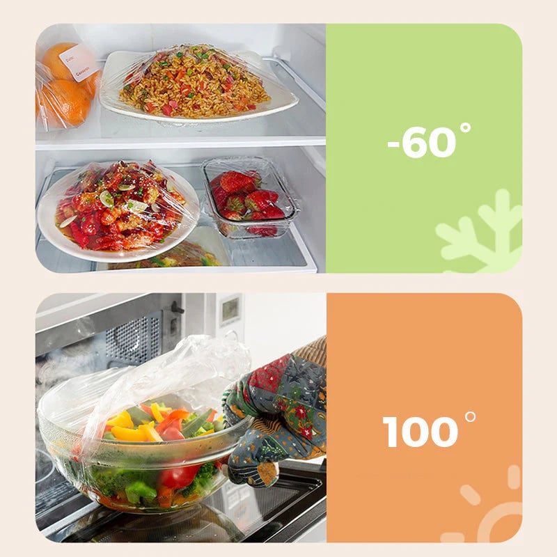 🔥Easy-Cut Stretch Clear Food Wrap