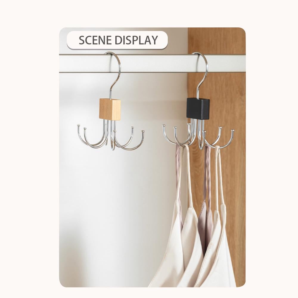🏆Flash Sale⚡ 50K+ SOLD! Almo360° Rotating 6-Claw Multi-Function Hook – Space-Saving Hanger for Clothes, Hats, Scarves, Belts & More