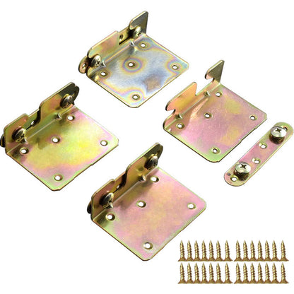Iron color zinc plated Furniture Connection Hinge