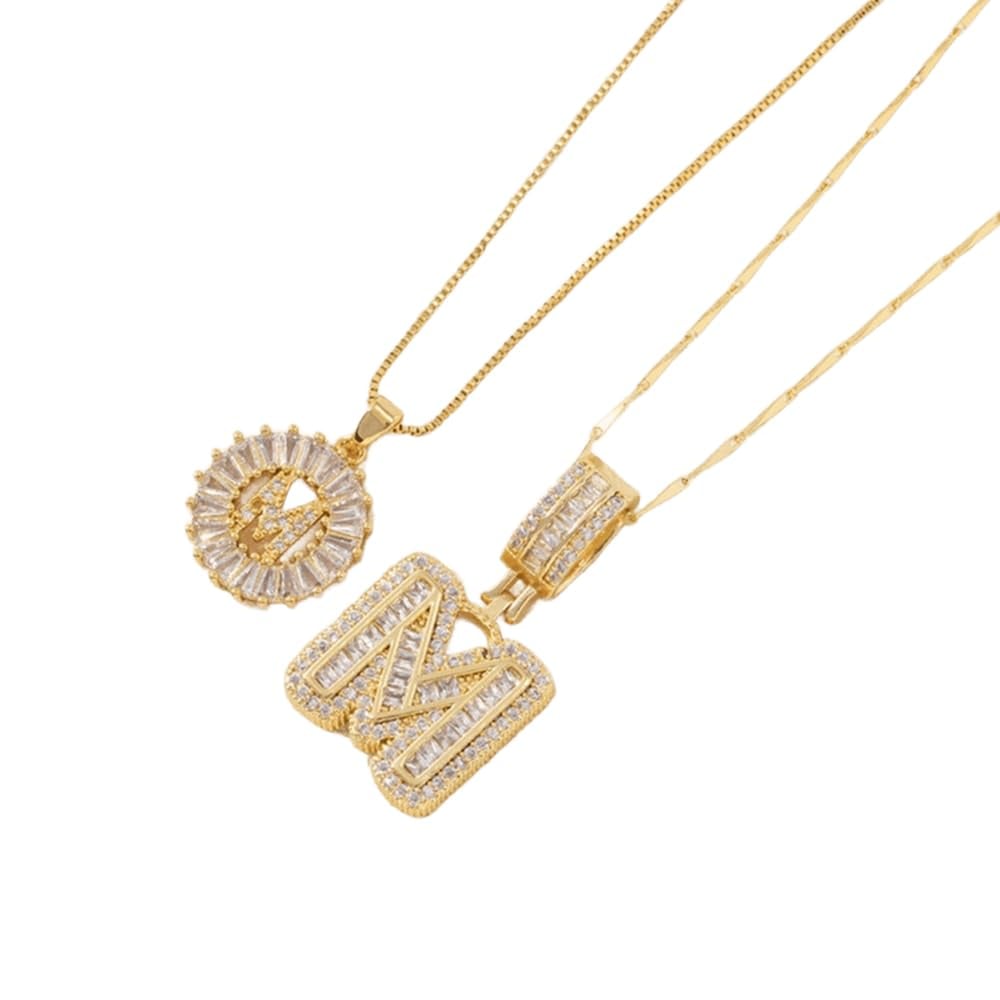 49% OFF 🔥Initial Letter Pendant Necklaces - 2 Pack