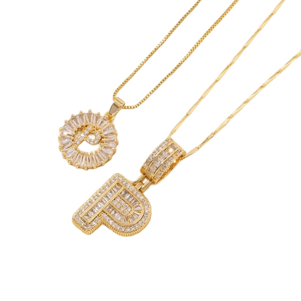 49% OFF 🔥Initial Letter Pendant Necklaces - 2 Pack