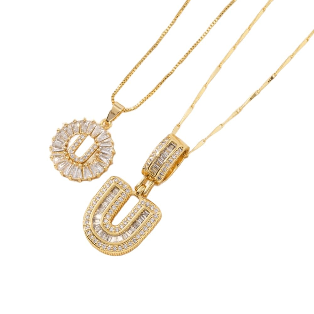 49% OFF 🔥Initial Letter Pendant Necklaces - 2 Pack