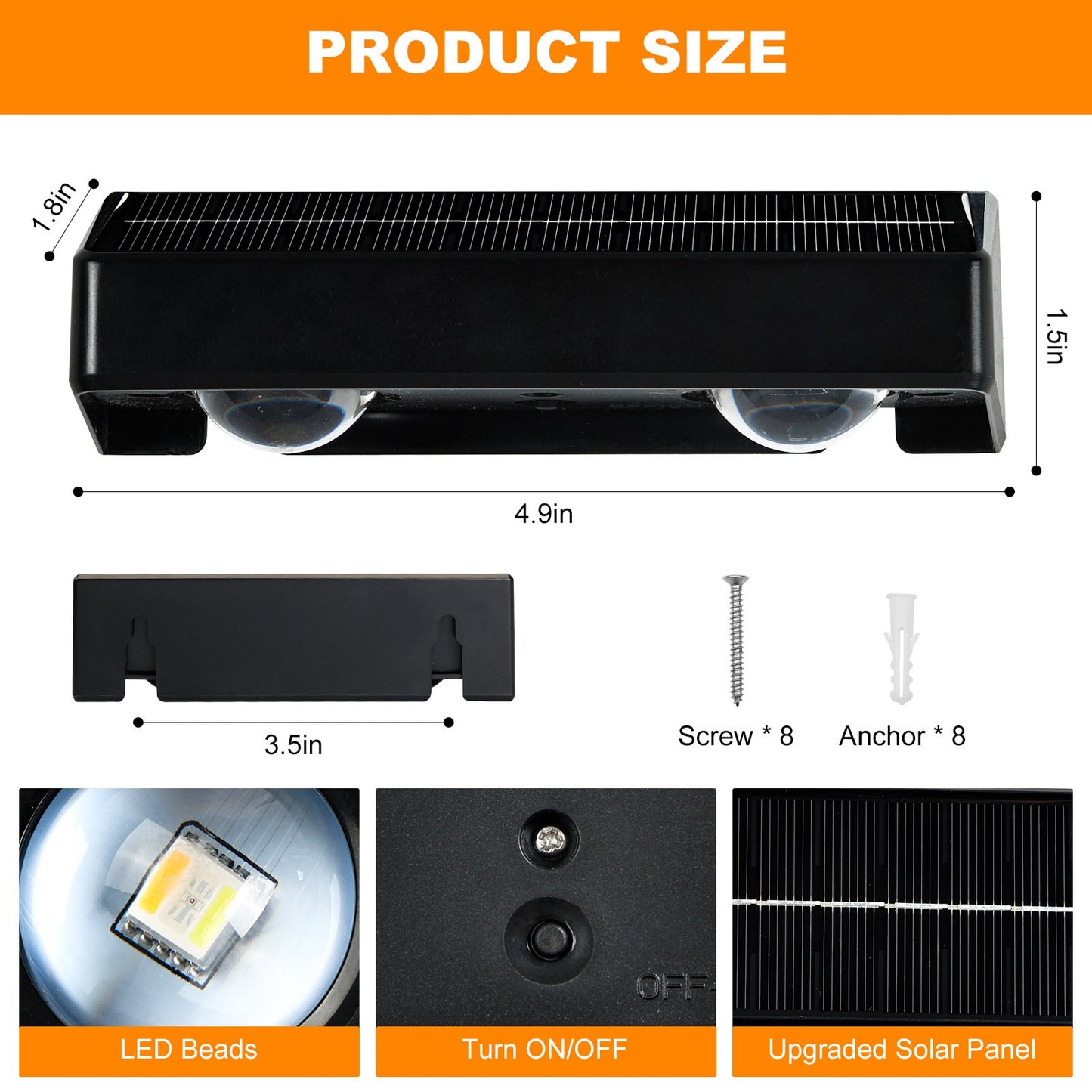🎁 Hot Sale Promotion 49% OFF 🔥 Solar Fence Lights Outdoor