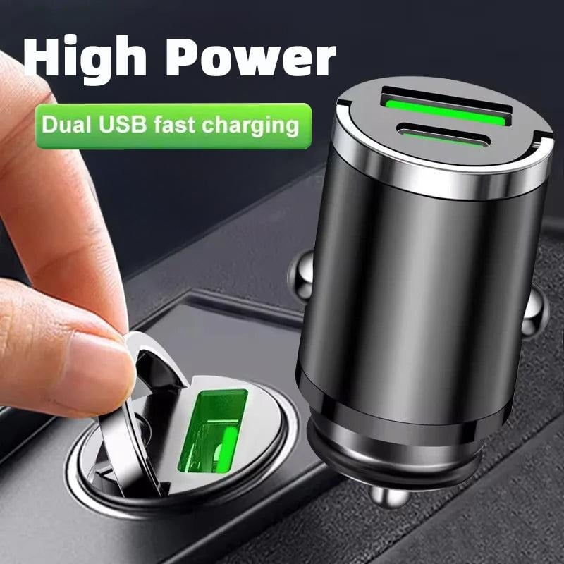 🔥Mini Car Charger with Dual USB Ports