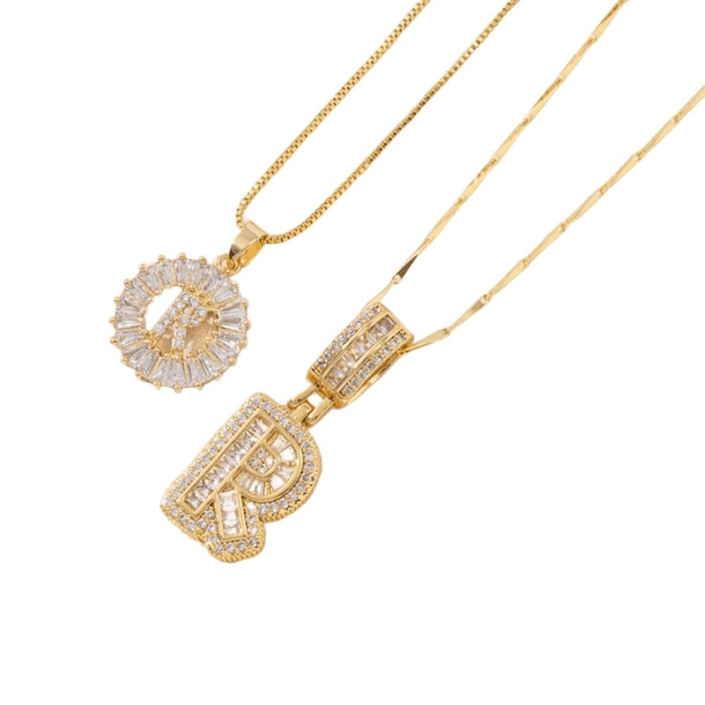 49% OFF 🔥Initial Letter Pendant Necklaces - 2 Pack