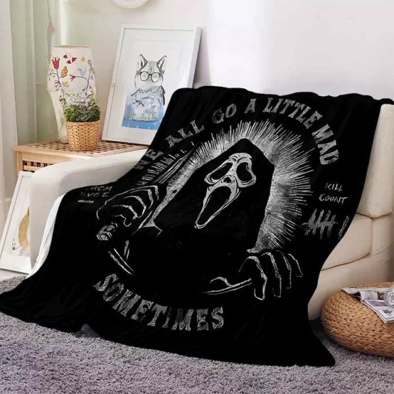 Horror Blanket Movie Ghost Throw Blanket for All Season