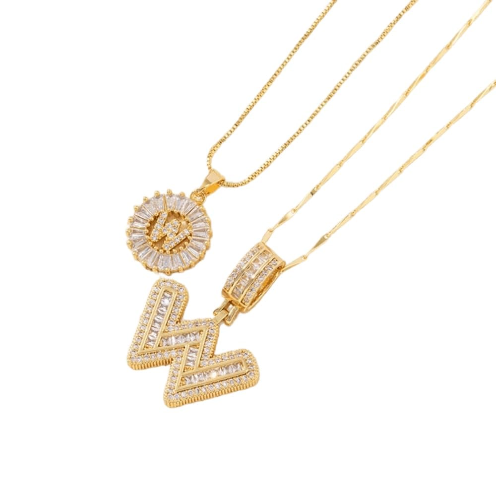 49% OFF 🔥Initial Letter Pendant Necklaces - 2 Pack