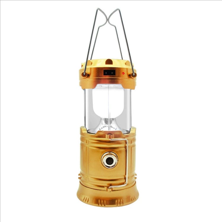 Collapsible Portable LED Camping Lantern Lightweight Waterproof Solar USB Rechargeable Flashlight