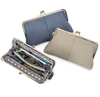 💥Premium Genuine Leather Long Wallet – ✨Timeless Elegance, Unbeatable Price💕