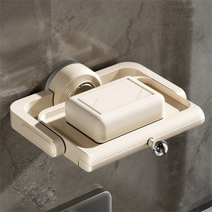 🔥2025 New Arrival👍🏻Rotatable Suction Cup Soap Dish Holder