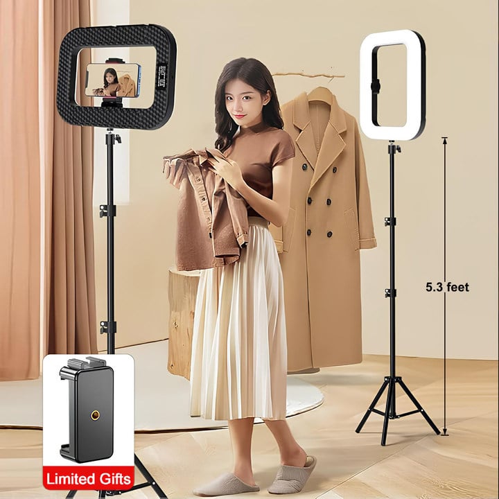 🔥 49% Off🔥Rechargeable Selfie Portable Ring Light – Adjustable Bicolor Fill Light