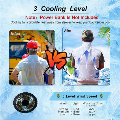 🔥Summer Hote Sale-Men's Outdoor Cooling Jacket with Fan