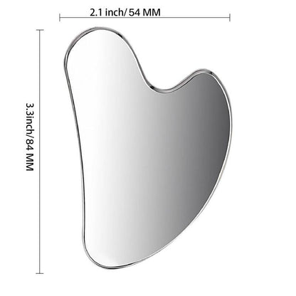 💆‍♀️ Transform Your Skincare Routine✨ Kitsch Stainless Steel Gua Sha Tool - For Glowing, Stress-Free Skin!