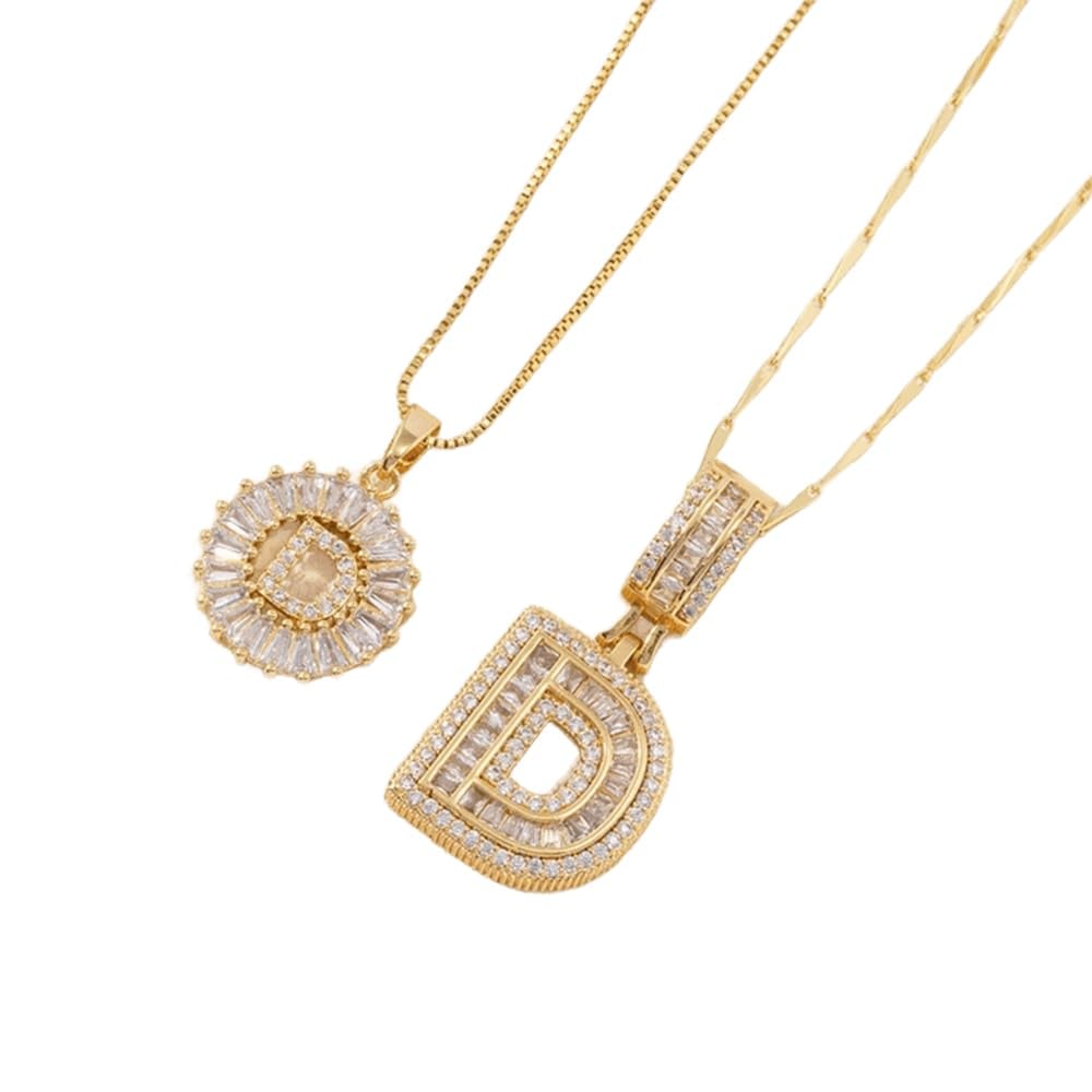 49% OFF 🔥Initial Letter Pendant Necklaces - 2 Pack