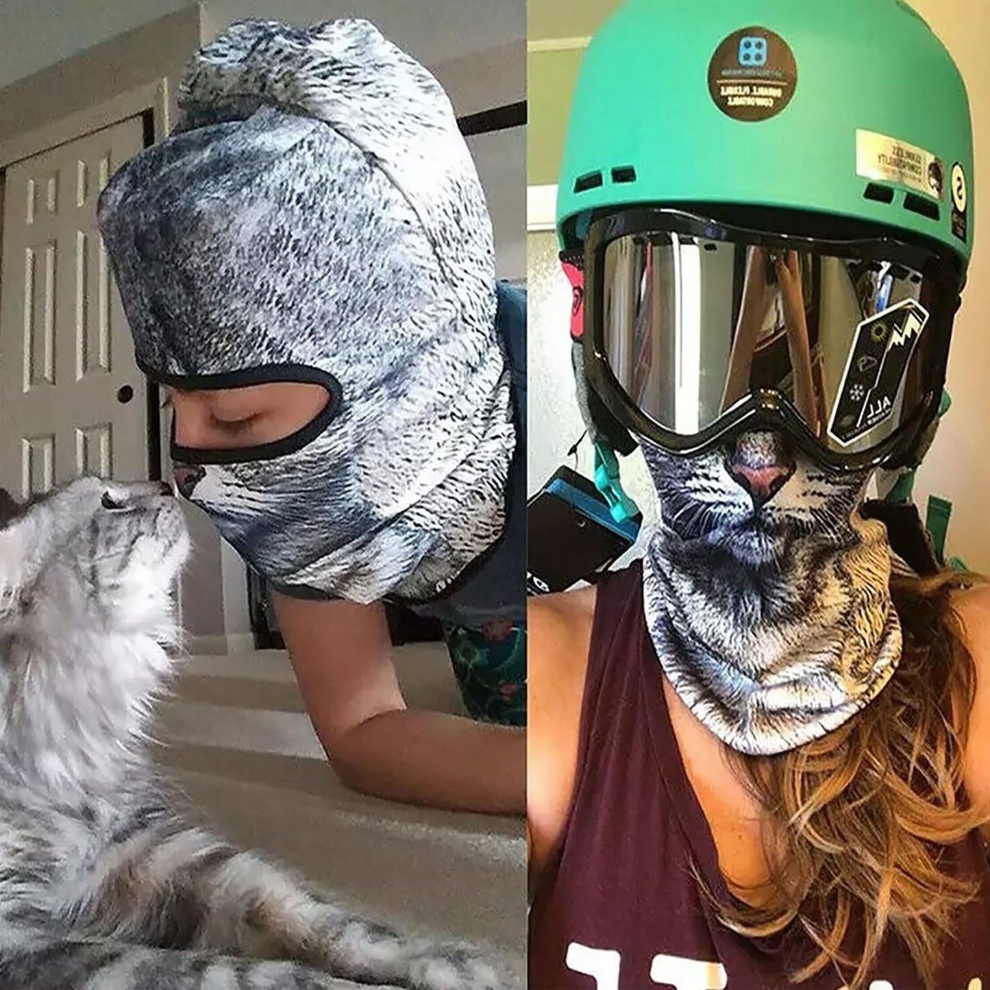 Cute Windproof Cat Balaclava with Ears