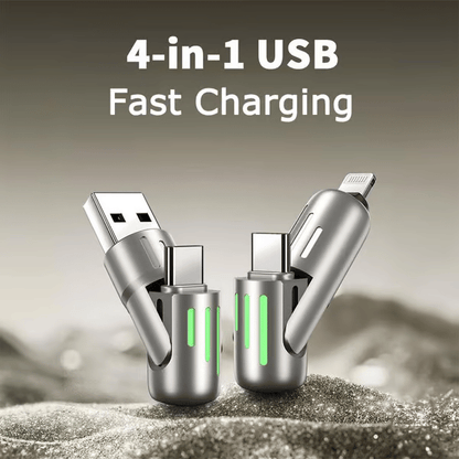 🔥 Last Day 49% OFF 🔥 - 4-in-1 USB Charging Cable mFish fast charging