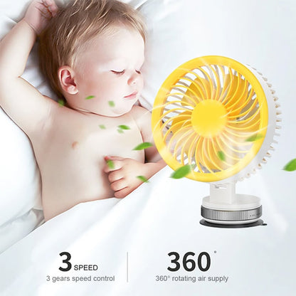 🔥2025 Upgraded Rechargeable Suction Cup Fan
