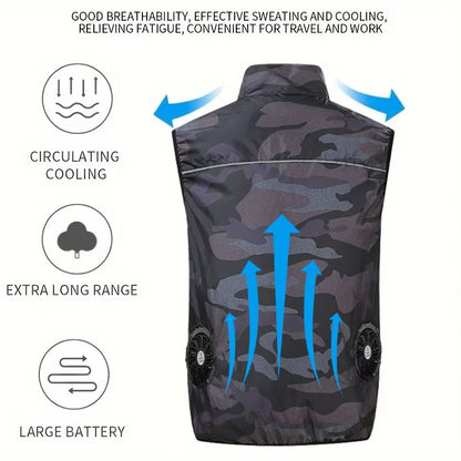 🔥Summer Hote Sale-Men's Outdoor Cooling Jacket with Fan