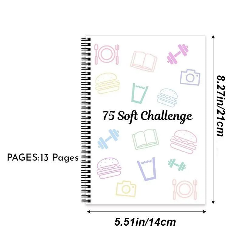 🔥75 Day Goal Challenge Planner Notebook