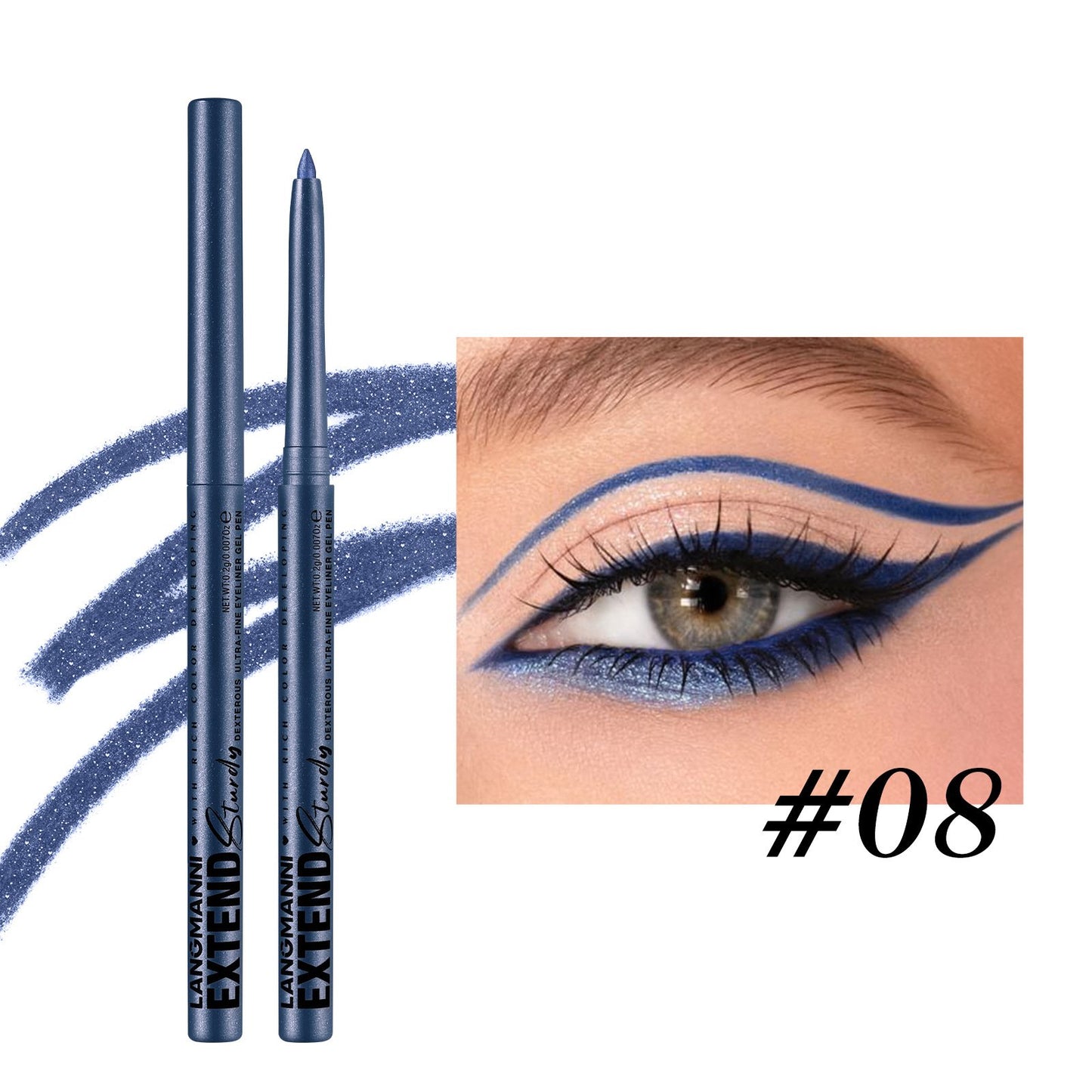 Pearlescent eyeliner gel pencil