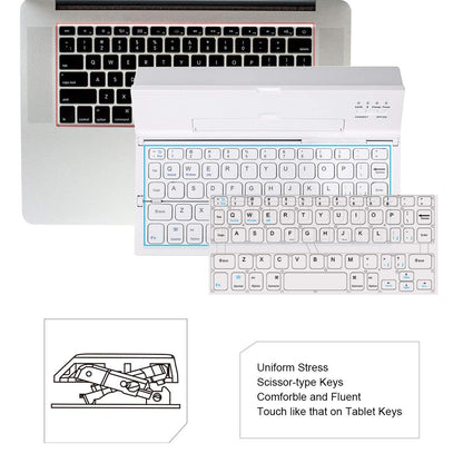 Portable Bluetooth Keyboard with Stand