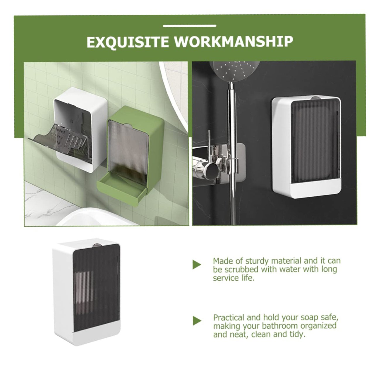 🔥2025 New Arrival👍🏻Shower Soap Holder Wall-Mounted