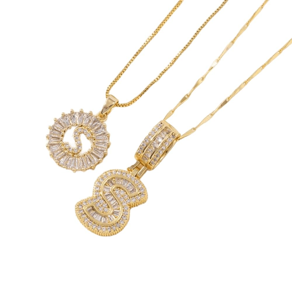 49% OFF 🔥Initial Letter Pendant Necklaces - 2 Pack
