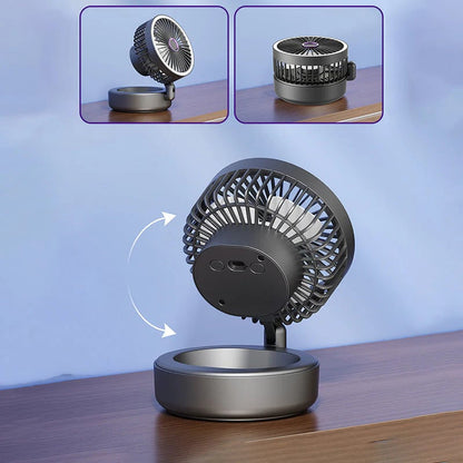 💥Hot Sale💥 4-in-1 Portable Folding Fan with Light