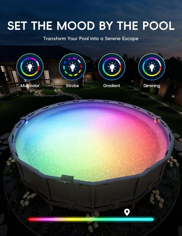 🌟 New Series — Poolside Solar Light for Swimming Pool ✨BUY 3 FREE SHIPPING