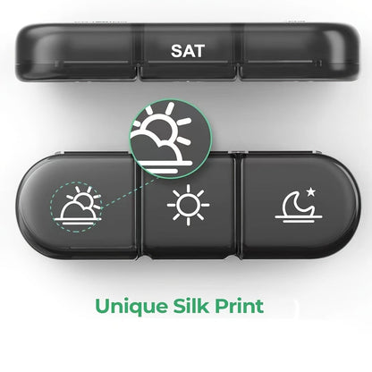 Portable Travel Pill Organizer,7-Day Pill Box
