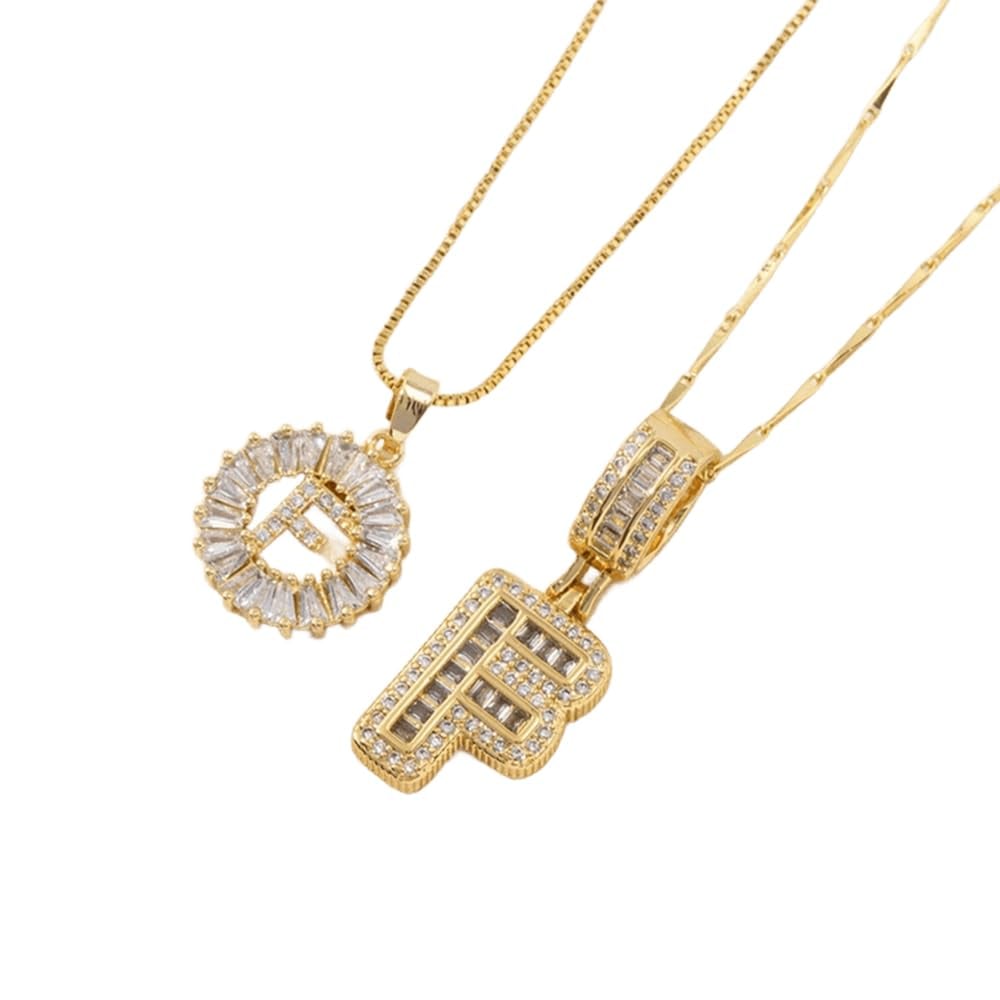 49% OFF 🔥Initial Letter Pendant Necklaces - 2 Pack