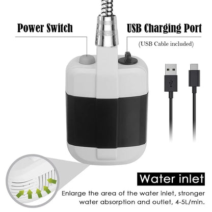 🏆Flash Sale⚡ 50K+ SOLD! Almost Gone-💥🚿 Stay Fresh Outdoors– ✨ Portable Camping Shower with Adjustable Flow – For Easy & Convenient Outdoor Cleaning!,Best Gifts