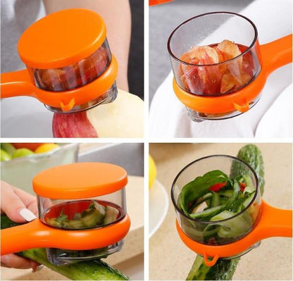 🥔🍎Multi-functional Stainless Steel Blade Peeling Knife with Storage Box
