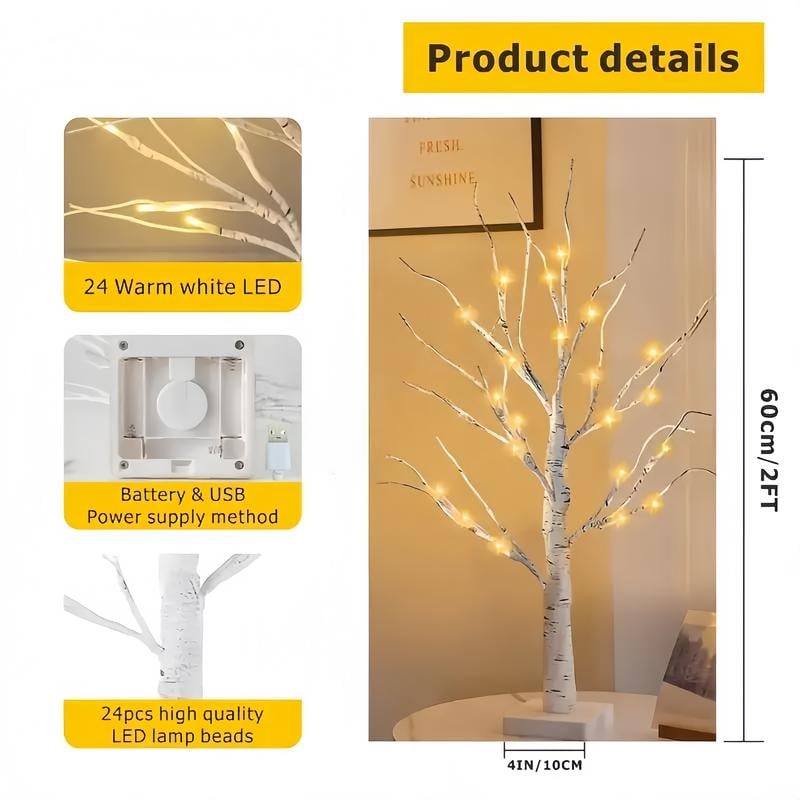 Birch Tree With LED Lights