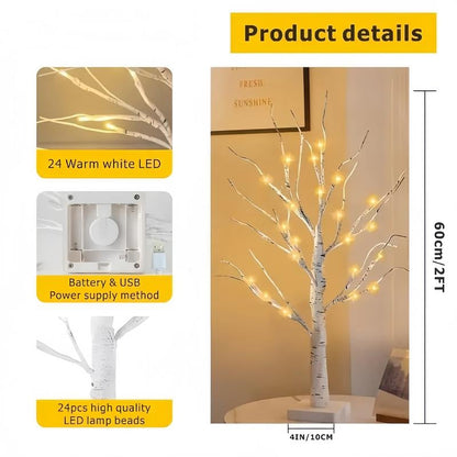 Birch Tree With LED Lights
