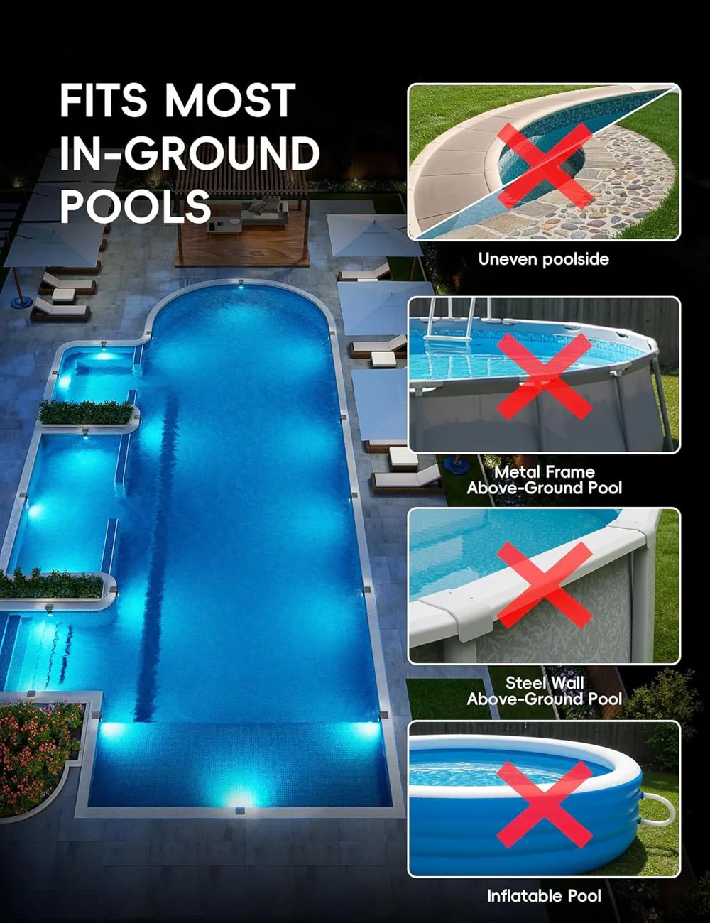 🌟 New Series — Poolside Solar Light for Swimming Pool ✨BUY 3 FREE SHIPPING
