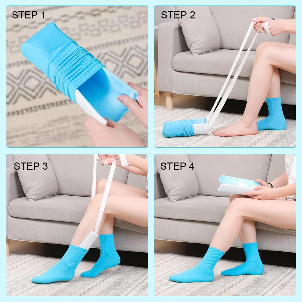 🔥Buy More Save More🔥-Sock Aids for Putting Socks On and Off, No Bending Sock Aid