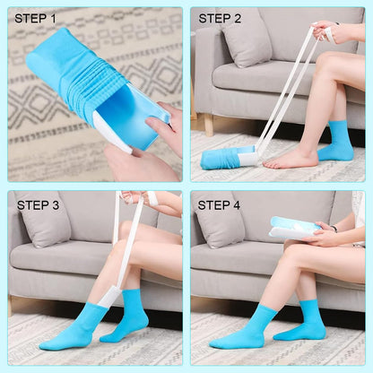 🔥Buy More Save More🔥-Sock Aids for Putting Socks On and Off, No Bending Sock Aid