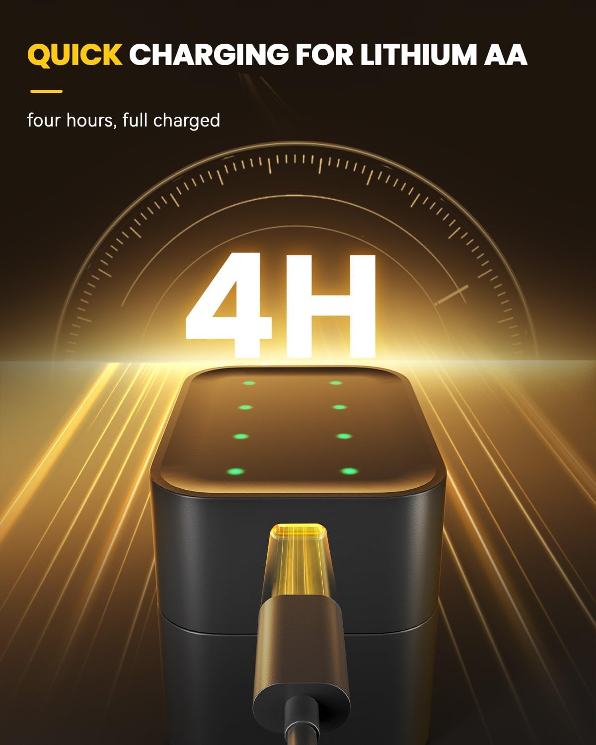 🏆Flash Sale⚡ 50K+ SOLD! Almost Gone-💥🎁 🔋Charging Compartment - Rechargeable Aa/Aaa Lithium Battery